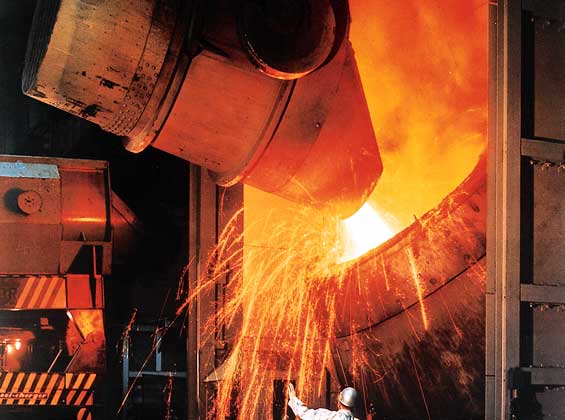  Bethlehem Steel     РАЗЛИВКА СТАЛИ (сталеплавильный завод в Бетлехеме, шт. Пенсильвания).
