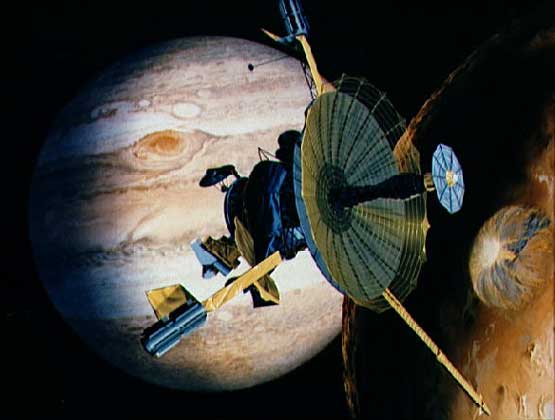  NASA     ВСТРЕЧА КОСМИЧЕСКОГО ЗОНДА «ГАЛИЛЕО» с Ио при полете к Юпитеру (декабрь 1995).
