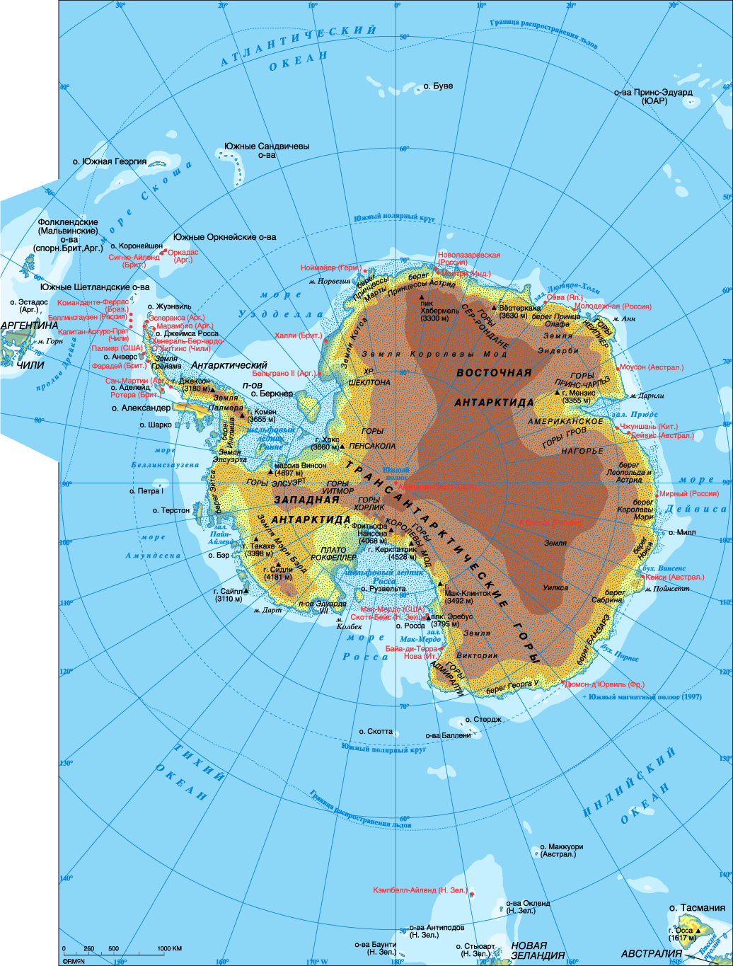 Антарктида На Карте Фото