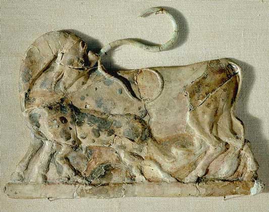  IGDA/G. Dagli Orti     МАЙОЛИКА из Кносского дворца, Крит. 1700–1400 до н.э. Музей в Гераклионе, Крит.