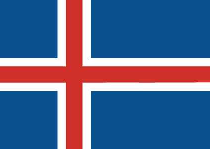 Флаг Исландии. Flag Images © 1998 The Flag Institute