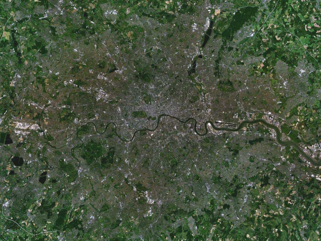  NASA     ЛОНДОН. Снимок из космоса