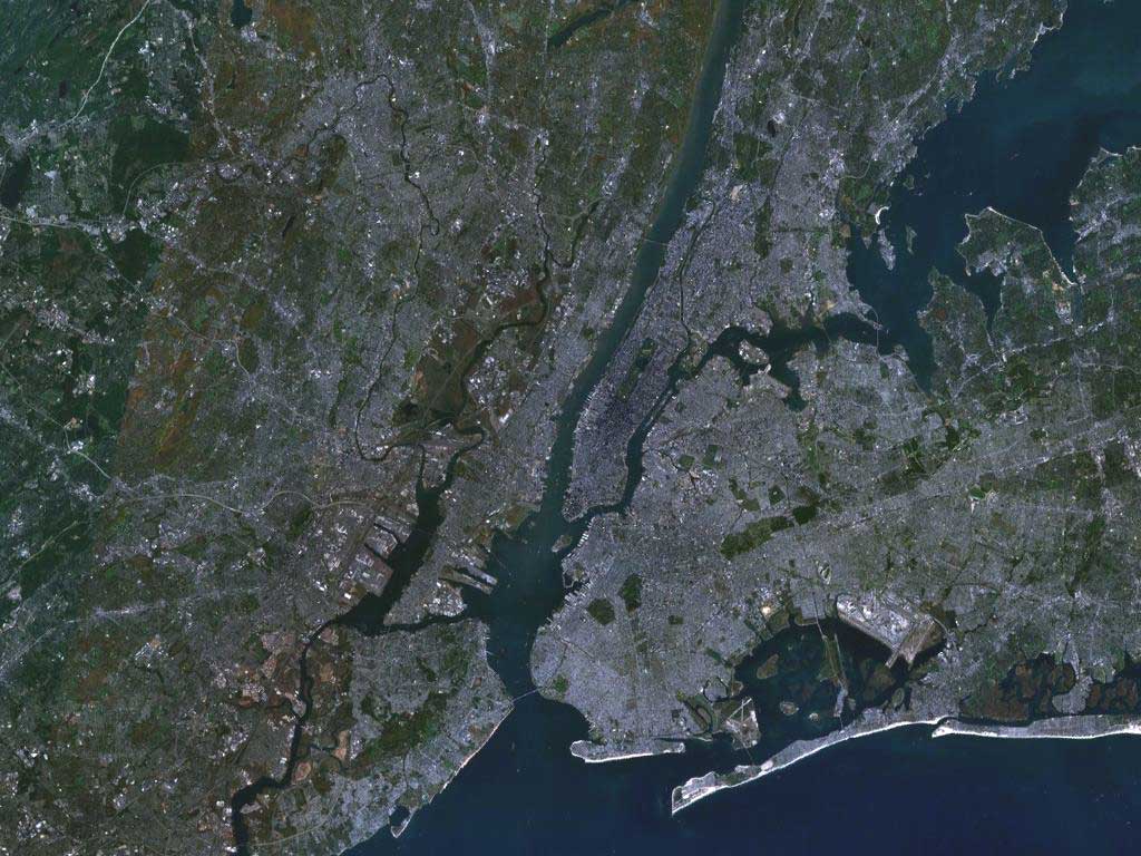  NASA     НЬЮ-ЙОРК. Снимок из космоса