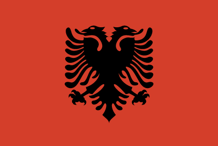  Flag Images © 1998 The Flag Institute     Флаг Албании
