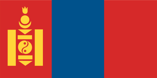 Флаг Монголии. Flag Images © 1998 The Flag Institute