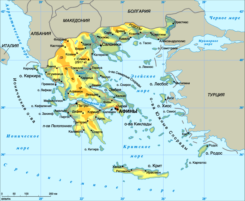 лакония греция на карте