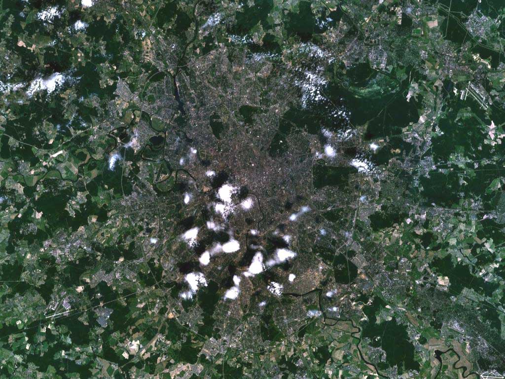  МОСКВА. Снимок из космоса     NASA