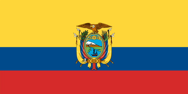 Флаг Эквадора. Flag Images © 1998 The Flag Institute