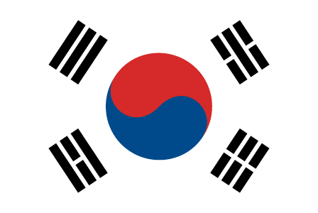  Флаг Республики Корея. Flag Images © 1998 The Flag Institute
