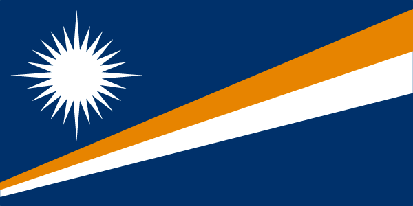  Flag Images © 1998 The Flag Institute     Флаг Маршалловых Островов
