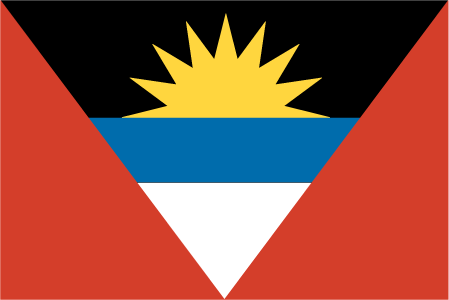  Флаг Антигуа и Барбуды. Flag Images © 1998 The Flag Institute