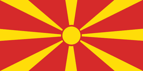 Флаг Македонии. Flag Images © 1998 The Flag Institute