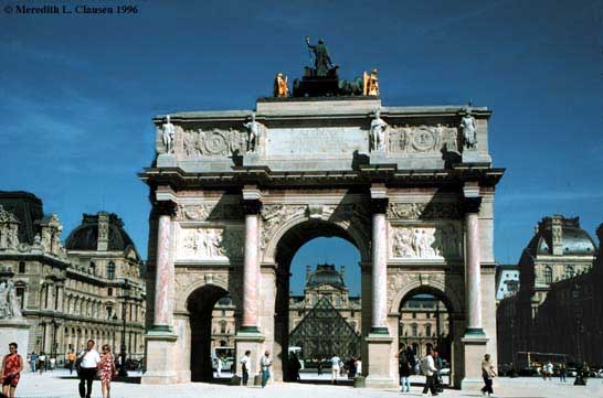 ШАРЛЬ ПЕРСЬЕ и ПЬЕР ФОНТЕН. Триумфальная арка на площади Каррузель. Париж