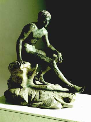  ЛИСИПП. Отдыхающий Гермес (Неаполь, Национальный археологический музей).       IGDA/G. Nimatallah