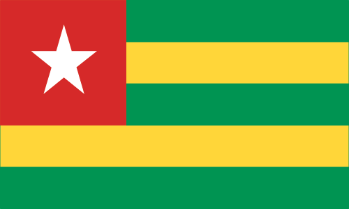  Flag Images © 1998 The Flag Institute     Флаг Того