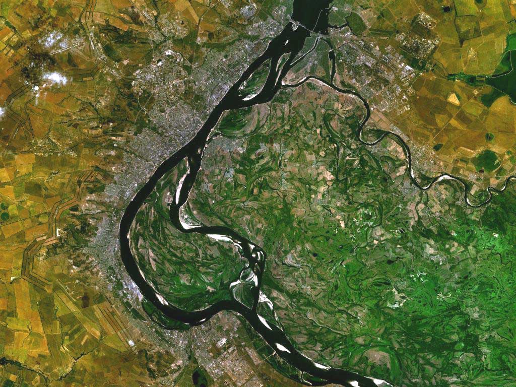  NASA     ВОЛГОГРАД. Снимок из космоса