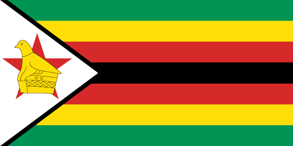 Флаг Зимбабве. Flag Images © 1998 The Flag Institute