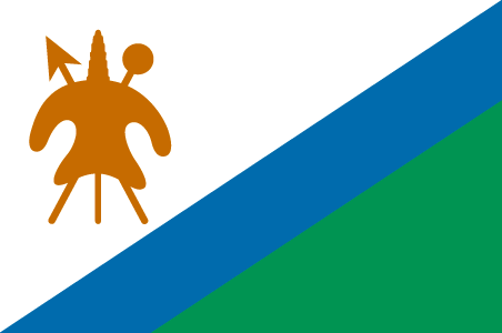  Flag Images © 1998 The Flag Institute     Флаг Лесото