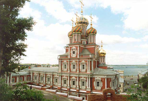  И.Г.Гризик     ЦЕРКОВЬ РОЖДЕСТВА БОГОРОДИЦЫ в Нижнем Новгороде, построенная на средства Г.Д.Строганова (1719).