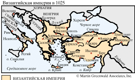 Византийская империя в 1025