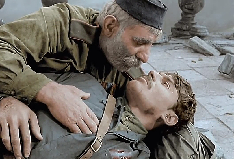Кадр из фильма «Отец солдата» (Р.Д. Чхеидзе, «Грузия-фильм», 1964)