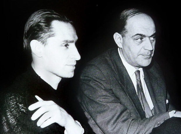 Юрий Григорович и Симон Вирсаладзе (справа), 1957 г.