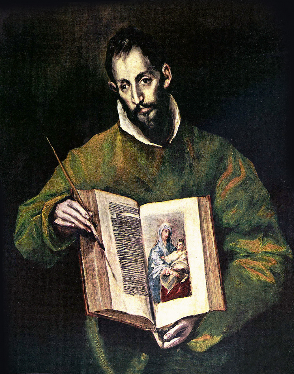 Эль Греко, «Святой Лука Евангелист». 1605, холст, масло. Ризница Кафедрального собора Святой Марии в Толедо, Испания.
