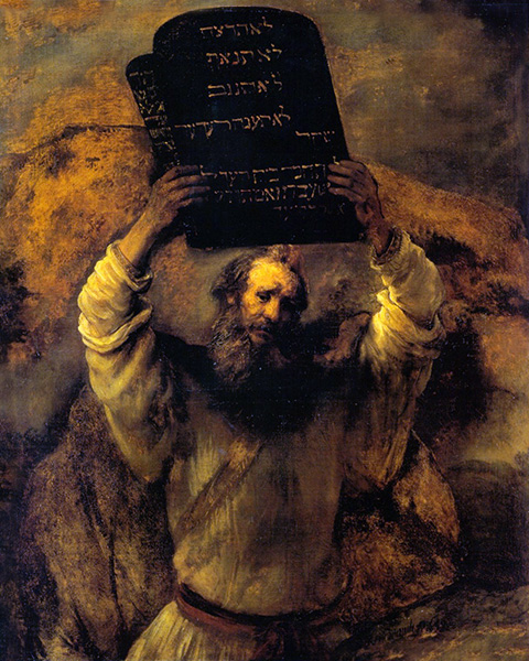 «Моисей, разбивающий Скрижали Завета», Рембрандт Харменс ван Рейн. Берлинская картинная галерея (Gemäldegalerie, Berlin)